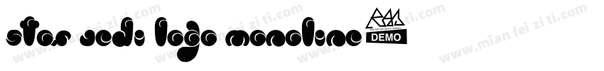 Star Jedi Logo MonoLine字体转换